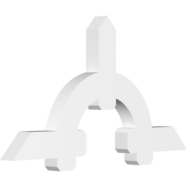 Ekena Millwork Ericson Architectural Grade PVC Gable Bracket, 60"W x 32 1/2"H x 4"D x 6"F, 13/12 Pitch GBP060X33X0406ERI00 - main